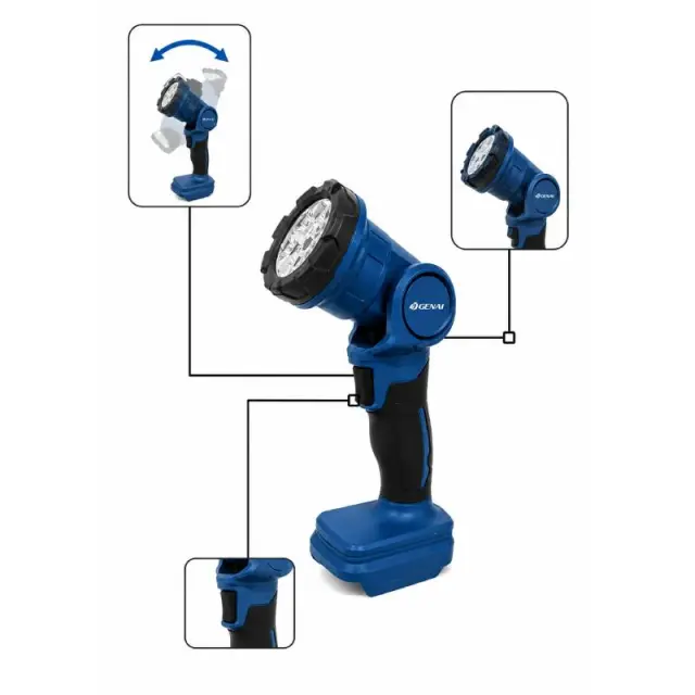 GENAI Επαναφορτιζόμενος LED Φακός Εργασίας 48V GN-722 - LED Work Light 013220 2