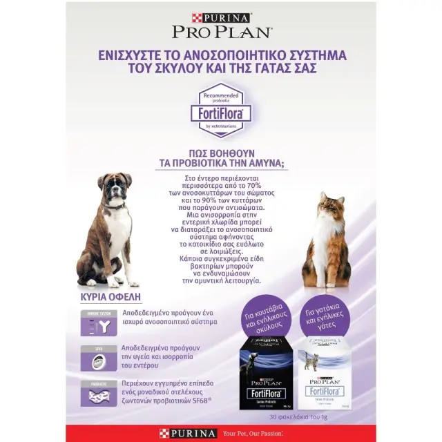 Pro Plan Fortiflora Προβιοτικό Συμπλήρωμα για Σκύλους 1x1gr 2