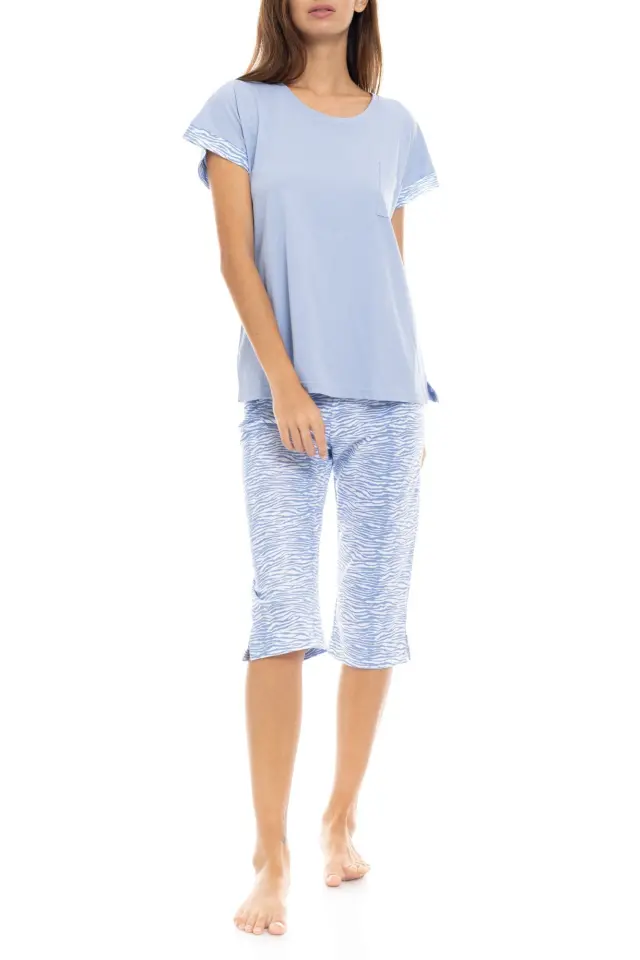 S1350 - Type - PYJAMA CAPRI BLUE LEO - M 2