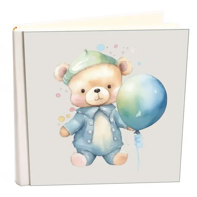 Άλμπουμ my album teddy bear 03 boho style με ριζόχαρτο 35x35cm και κουτί άλμπουμ