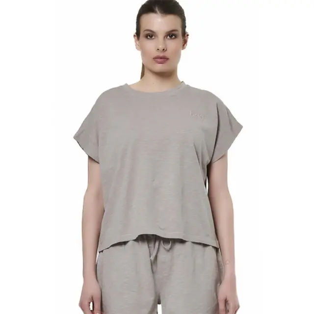 Body Action Women's Natural Dye Slub Sleeveless Top Γκρι 041518-03 (Body Action)