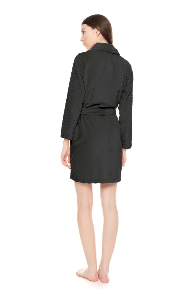 W1677 - Dark Green - ROBE FLEECE AUTUMN 2