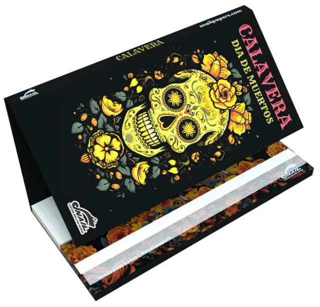 Snail Συλλεκτικά Χαρτάκια «Συλλογή Calavera» - Yellow Skull | KS Slim & Tips