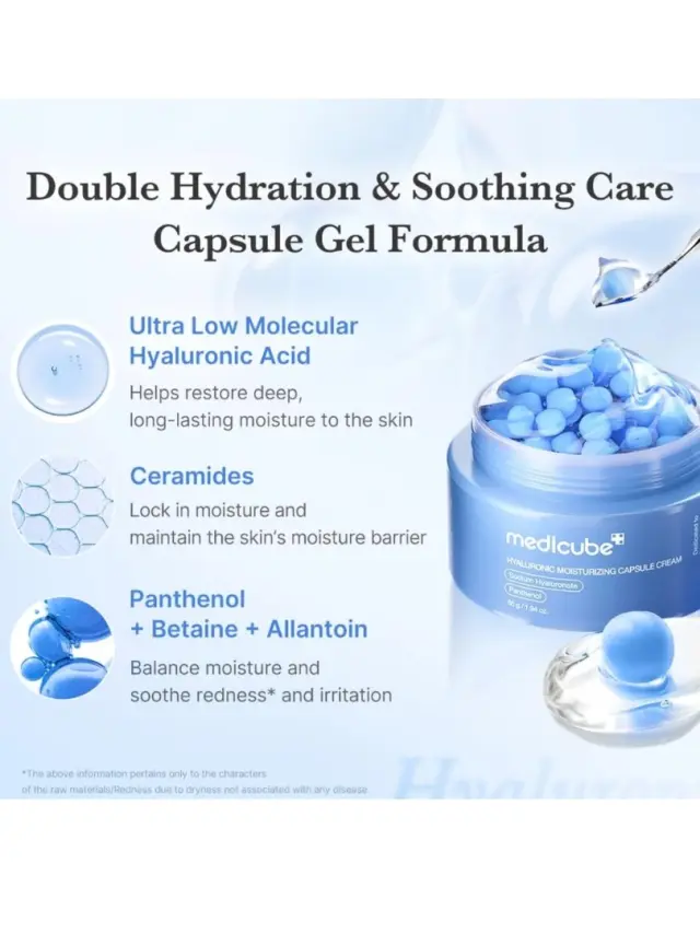 Medicube Hyaluronic Moisturizing Capsule Cream Ενυδατική Κρέμα Προσώπου με Υαλουρονικό Οξύ, 55gr 2