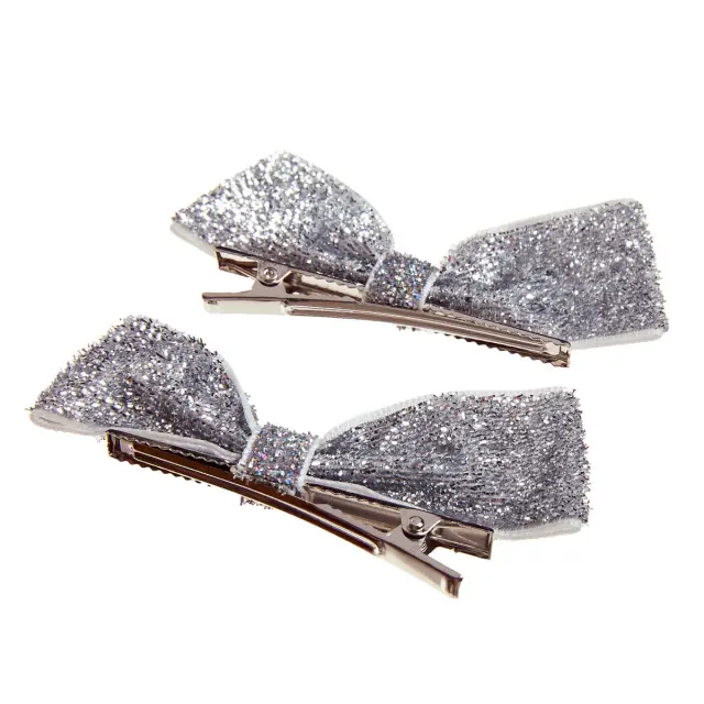 Κλιπ μαλλιών με glitter 2