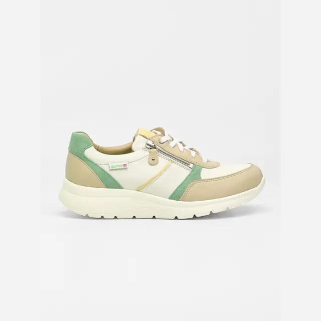Mephisto/Sano Sneakers Γυναικείο δέρμα Άσπρο SAN/IZAE-S N/FOG - 38