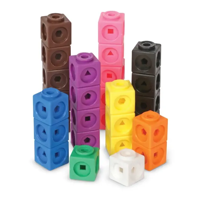 Learning Resources Εκπαιδευτικό Παιχνίδι Mathlink® Cubes 100τεμ για 5+ ετών LER 4285
