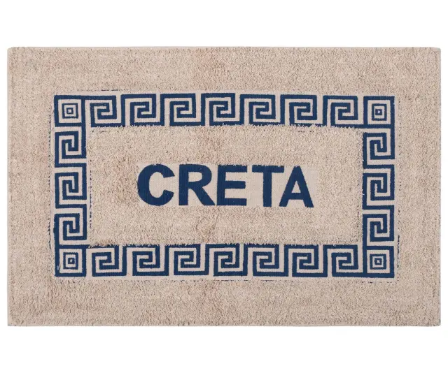 Πατάκι μαίανδρος Κρήτη (50cm x 80cm) μπλέ - -