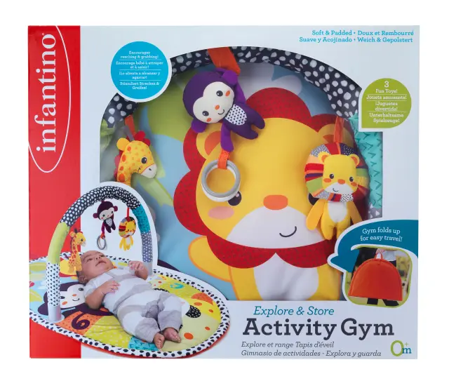 INFANTINO EXPLORE & STORE ACTIVITY GYM (neutral-λιονταράκι) 2