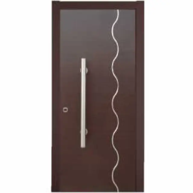 Εσωτερική Πόρτα Wenge με inox ΚΠ 114 2