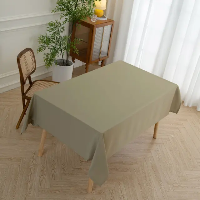 Τραπεζομάντηλο 150x230 Beauty Home Supreme Art 8488 Olive 100% Πολυέστερ