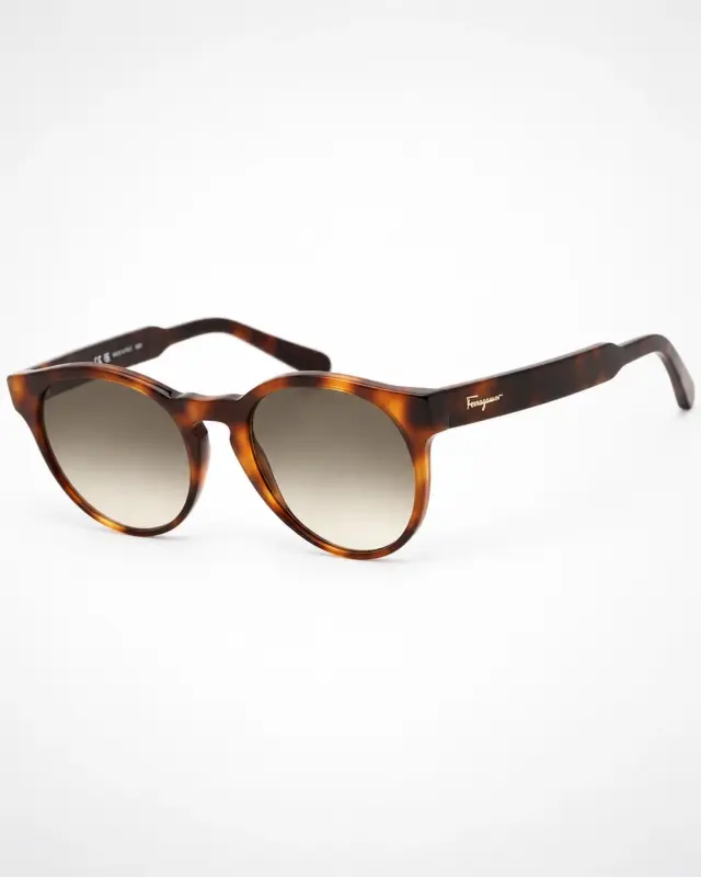 Ferragamo SF1068S 240 Γυναικεία Γυαλιά Ηλίου Havana με Καφέ Gradient Φακούς Salvatore Ferragamo - 52 mm