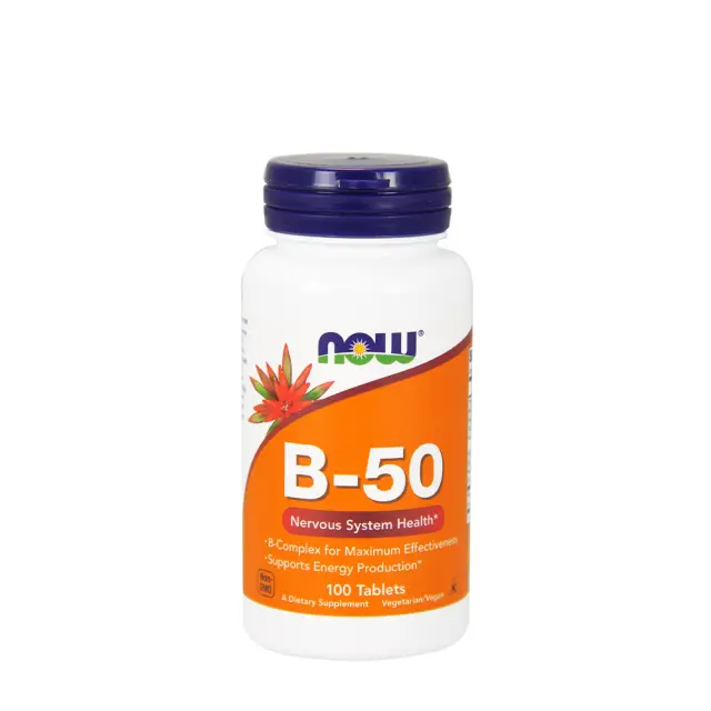 Now Foods Vitamin B-50 100 Tablets