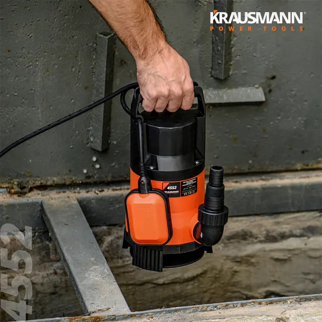 KRAUSMANN ΥΠΟΒΡΥΧΙΑ ΑΝΤΛΙΑ ΑΚΑΘΑΡΤΩΝ ΥΔΑΤΩΝ 900W 3
