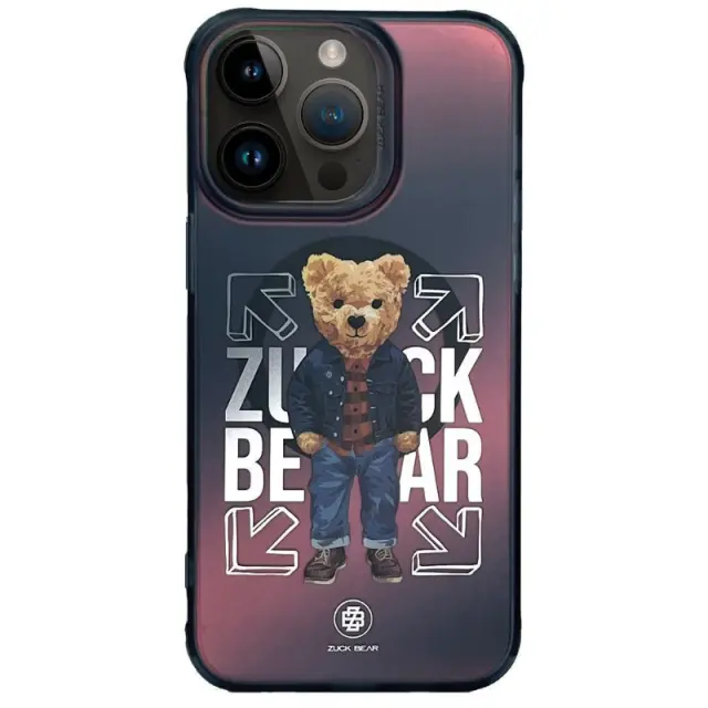 Zuck Bear California Cool Shock Proof MagSafe Case Ανθεκτική Θήκη - Jeans (iPhone 16 Pro Max)