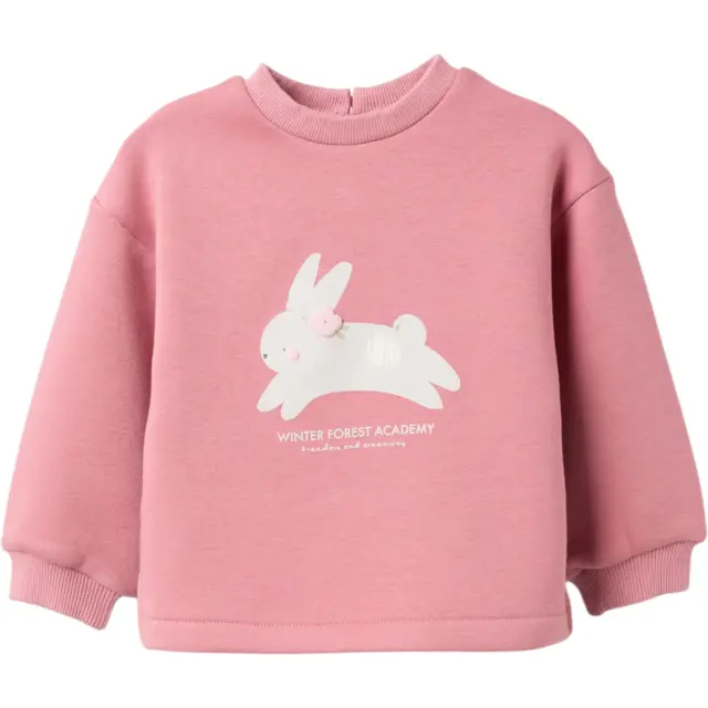 Zippy Φούτερ Fleece Χρώμα Ροζ για Κορίτσι