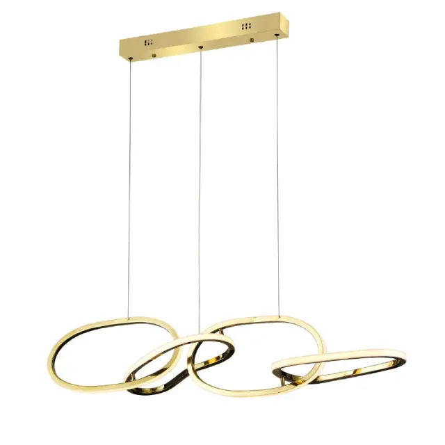 ΚΡΕΜΑΣΤΟ Φ/Σ LED 60W 4800LM CCT IP20 ΧΡΥΣΟ ΑΤΣΑΛΙ + ΑΚΡΥΛΙΚΟ / HM88LEDP4GDCCT