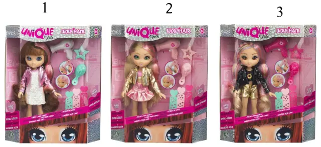 Κούκλα Unique Eyes Κούκλα Wow Hair (MYM08000) 2