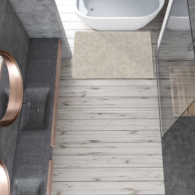 Πατάκι Μπάνιου 50Χ80 Bathmats Das Home 0631 Λευκό 3