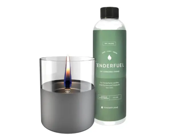 Σετ Gift Pack Επιτραπέζια εστία φωτιάς Lilly 10 & Tenderfuel 1lt Τenderflame με διάρκεια καύσης 9 - 10 ώρες, χωρητικότητα δεξαμενής 300ml και διαστάσεις 10x11.5cm - Dark Grey TF-600503