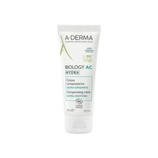A-Derma Biology AC Hydra Compensating Cream Ultra Soothing Αντισταθμιστική Καταπραϋντική Κρέμα Για Δέρματα Με Τάση Ακμής, 40ml