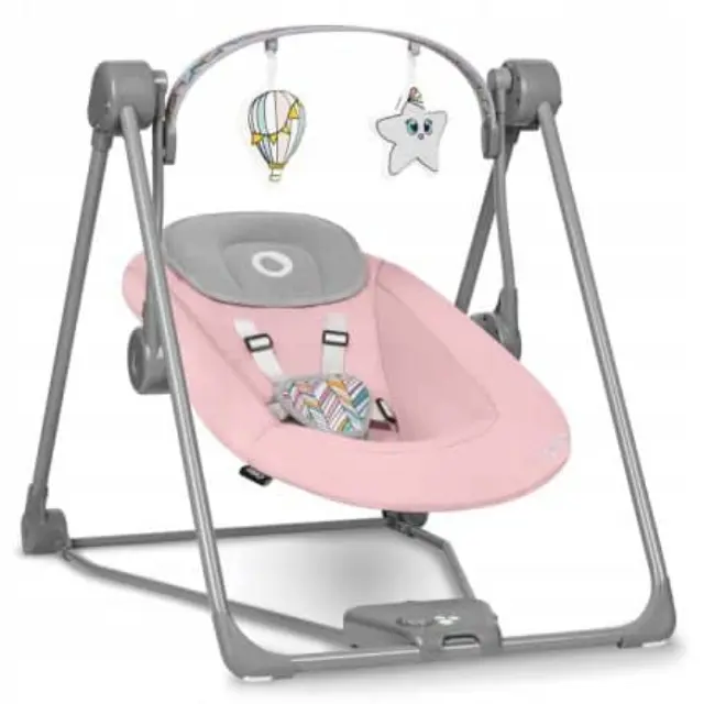 Lionelo Otto Βρεφικό ηλεκτρικό Ρηλάξ Pink Baby