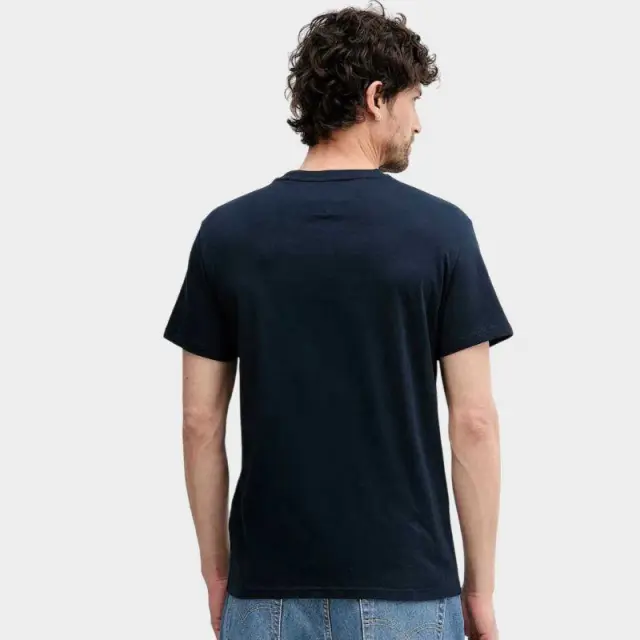 Tommy Hilfiger - Ανδρικό T-shirt Linear Chest Slim Fit DM0DM21780-C1G Μπλε Σκούρο - 2XL 2