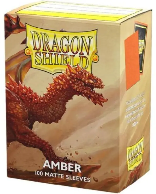 Dragon Shield Standard Matte Sleeves - Amber (100 Sleeves)