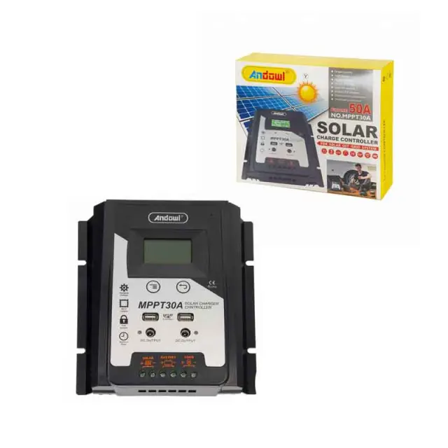 Andowl Ρυθμιστής φόρτισης φωτοβολταϊκών 50Amber MPPT 30A - Solar Charge Controller 075880