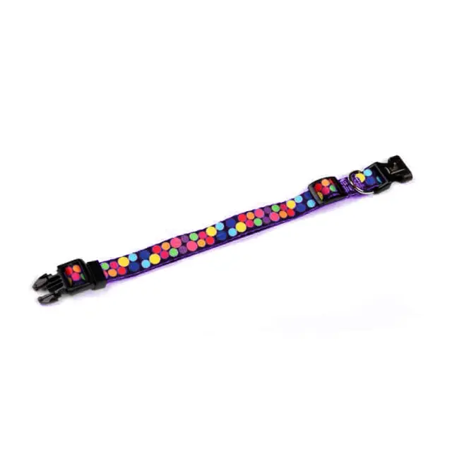 Petler Περιλαίμιο Σκύλου Μωβ Πουά Large 2.5/40-70cm
