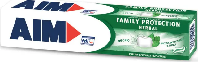 AIM Οδοντόκρεμα Family Protection Herbal 75ml