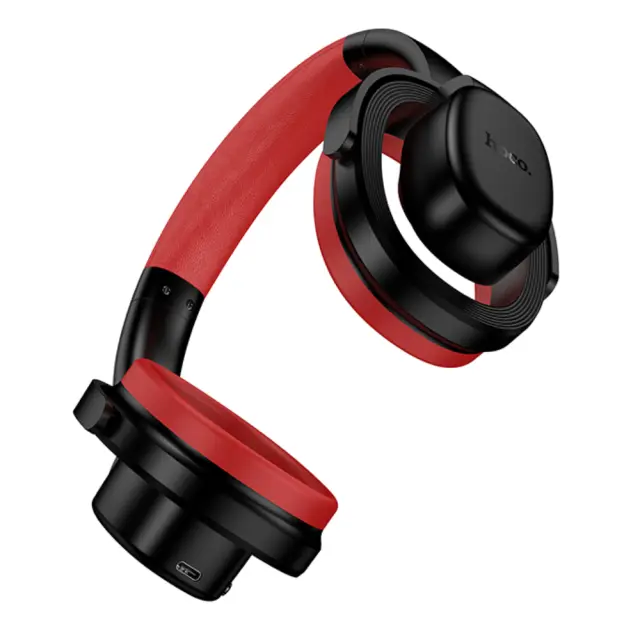 Wireless Ακουστικά Stereo Hoco W67 Rhyme Open Ear v5.4 300mAh 32hr Χρήσης με Μικρόφωνο Μαύρα Κόκκινα 3