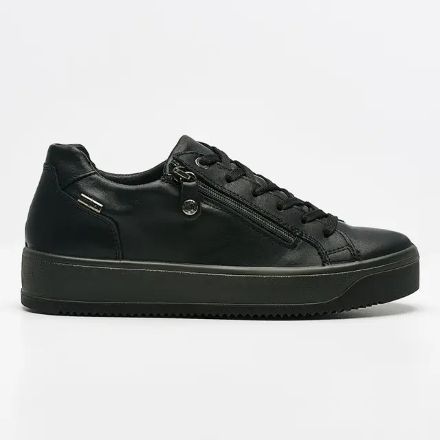 Imac Sneakers Γυναικείο δέρμα Μαύρο IMA/657428 NERO
