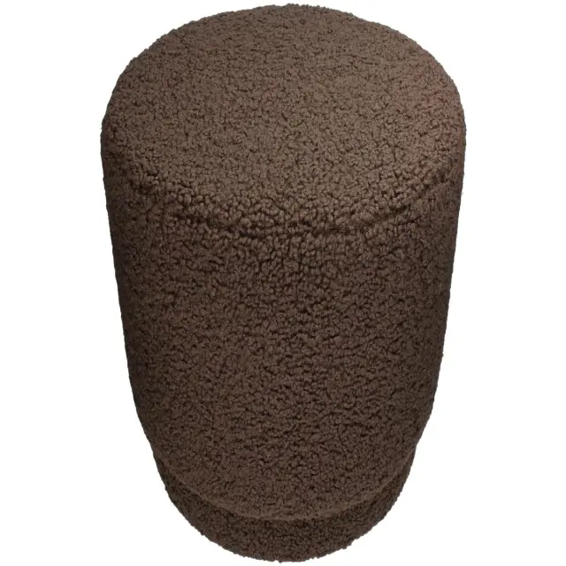 Πουφ Teddy Καφέ Polyester 43x43x43cm 2