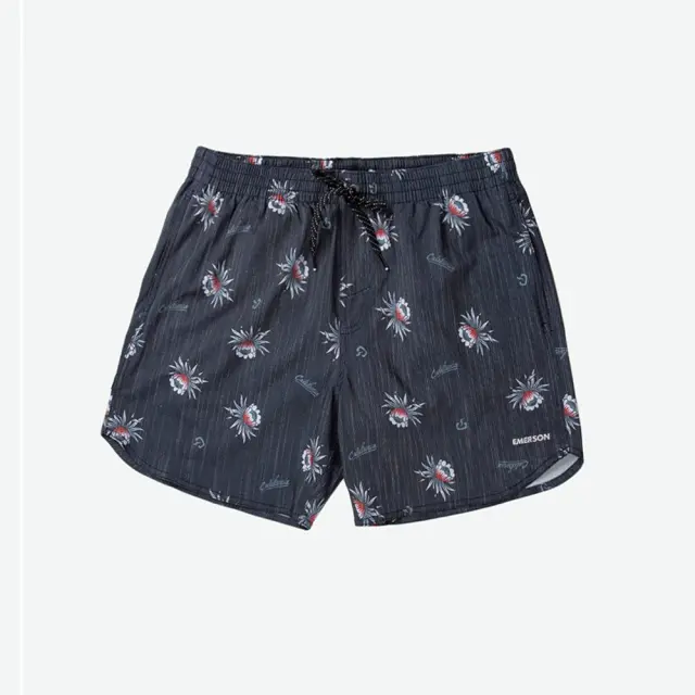 Emerson Men's Printed Swimshorts (201.EM507.15-PR 196 OFF BLACK) - Μαύρο