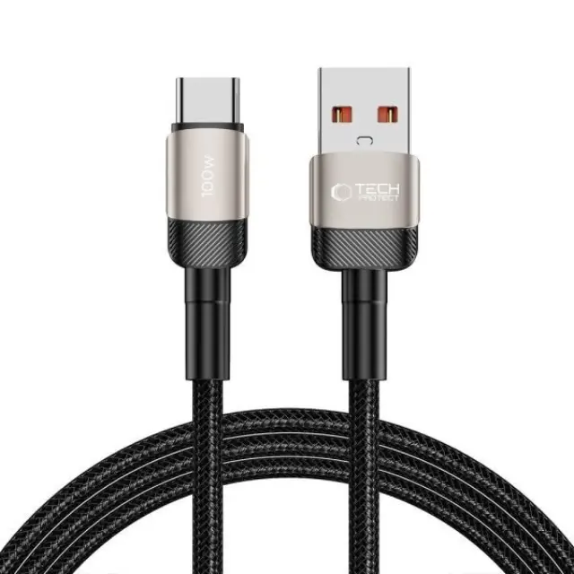 Tech-Protect® - Ultraboost Evo Cable USB-A σε USB-C 100W 5A 2m- Titanium.