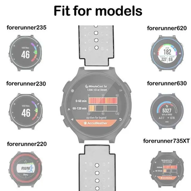 Λουράκι Σιλικόνης Silicone Strap Για Forerunner 220/ 230/ 235/ 620/ 630735XT - Μαύρο Κοκκίνο OEM 3