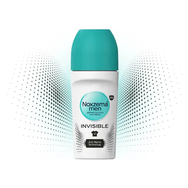 Noxzema Men Invisible Anti-Transpirant & Anti-Marks Αποσμητικό 48h σε Roll-On 50ml 3