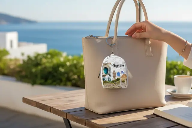 Πορτοφόλι Souvenir μπρελόκ mini - Σετ 10pcs - PVC - Thassos - 7*9*4.5cm - 871795 3
