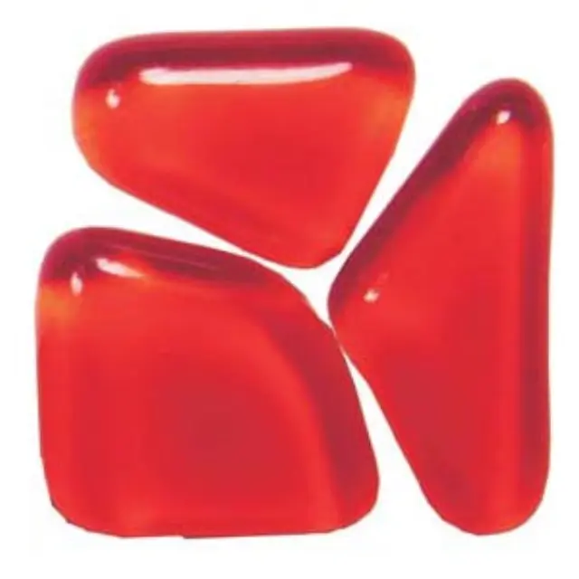 Γυάλινες Ψηφίδες Soft Glass - Red - Πολυγωνικές - 200gr