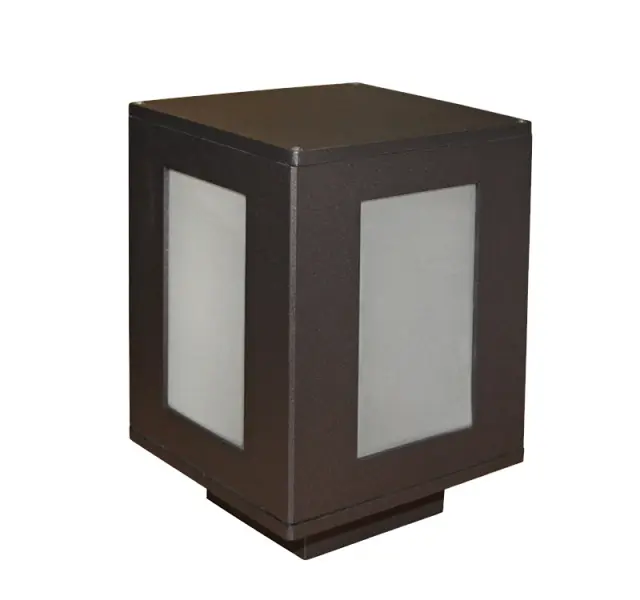 ΦΩΤΙΣΤΙΚΟ ΑΛΟΥΜΙΝΙΟΥ ΤΕΤΡΑΓΩΝO D15x15cm h:22cm Ε27 ΣΚΟΥΡΙΑ