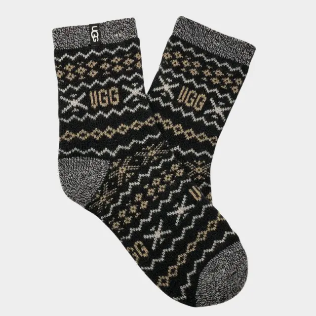 Κάλτσες Ugg Cressida Cozy Quarter Sock 1171625-BGGS Μαύρο - ONESIZE