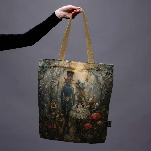 PITEX Τσάντα ώμου από Βελούδο / Tote Bag: Alice
