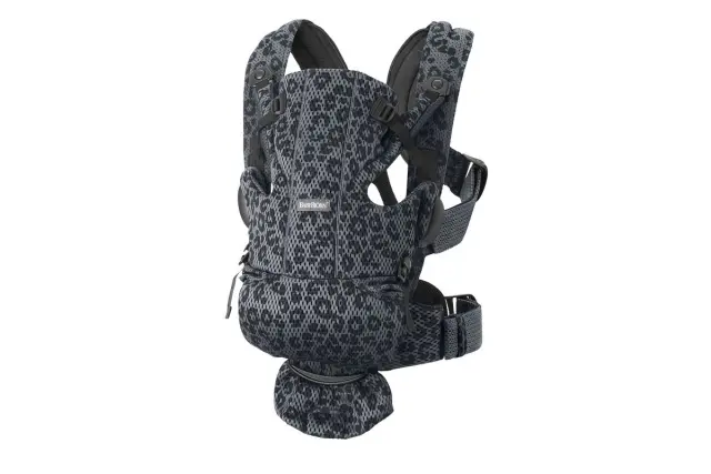 BabyBjörn Μάρσιπος Move, Anthracite/Leopard, 3D Mesh - 1408-099078E1