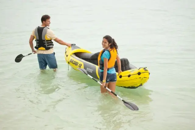 Intex Explorer K2 - Διθέσιο Καγιάκ - Σετ Αλουμινένιων Κουπιών & Αντλία Αέρος Υψηλής Απόδοσης 2