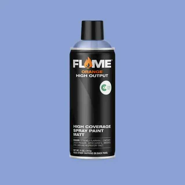 Flame Orange Spray Paint 400ml FO-422 Cosmos Blue Pastel