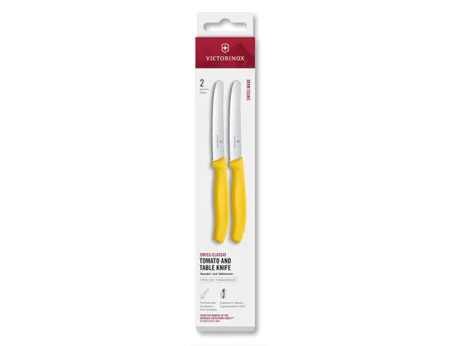 Μαχαίρια Γενικής Χρήσης Victorinox Swiss Classic με μήκος λεπίδας 11cm - Yellow - 2 τεμάχια6.7838.2C1 2