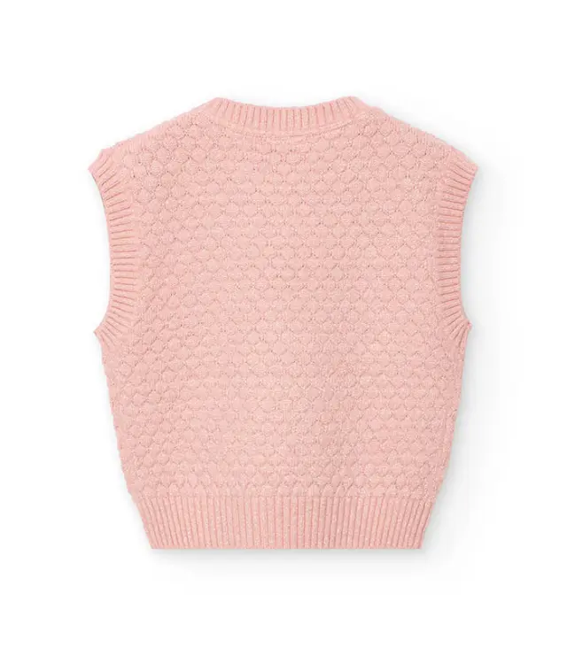 Knitwear vest for girl -BCI - 7Y 2