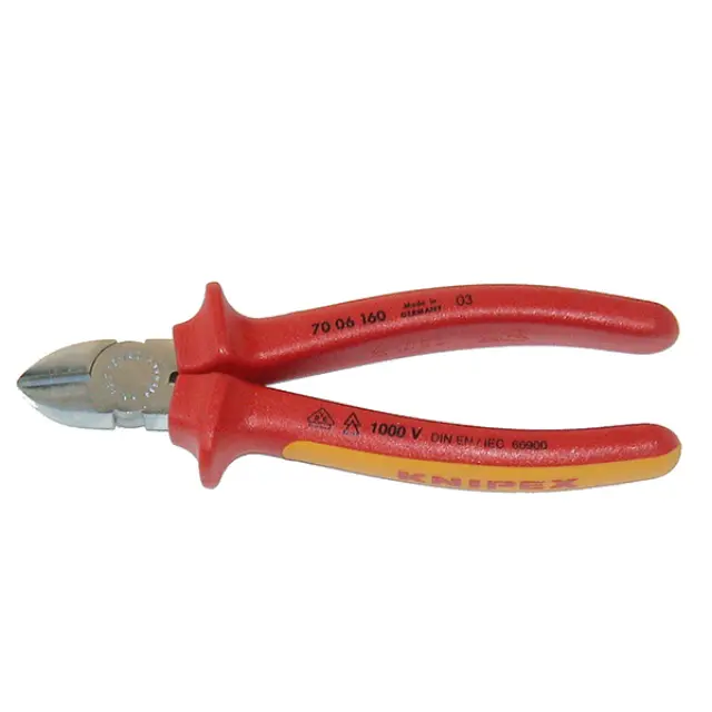 Knipex 7006160 - Πλαγιοκόφτης Πλάγιο Ηλεκτρολόγου Μήκους 160mm