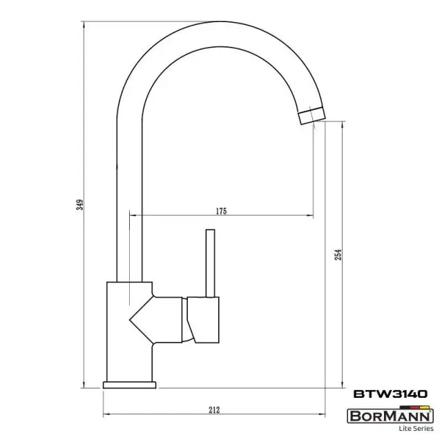 BORMANN ELITE BTW3140 - BORMANN Elite BTW3140 Μπαταρία Κουζίνας Julia 35mm Αναμεικτική 800Gr (026143) 3
